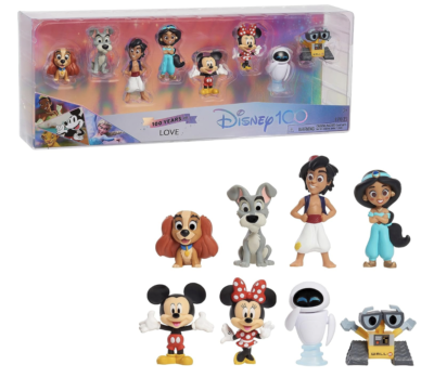 Disney100 Years of Love Celebration 8-Piece Figure Pack Play Toys