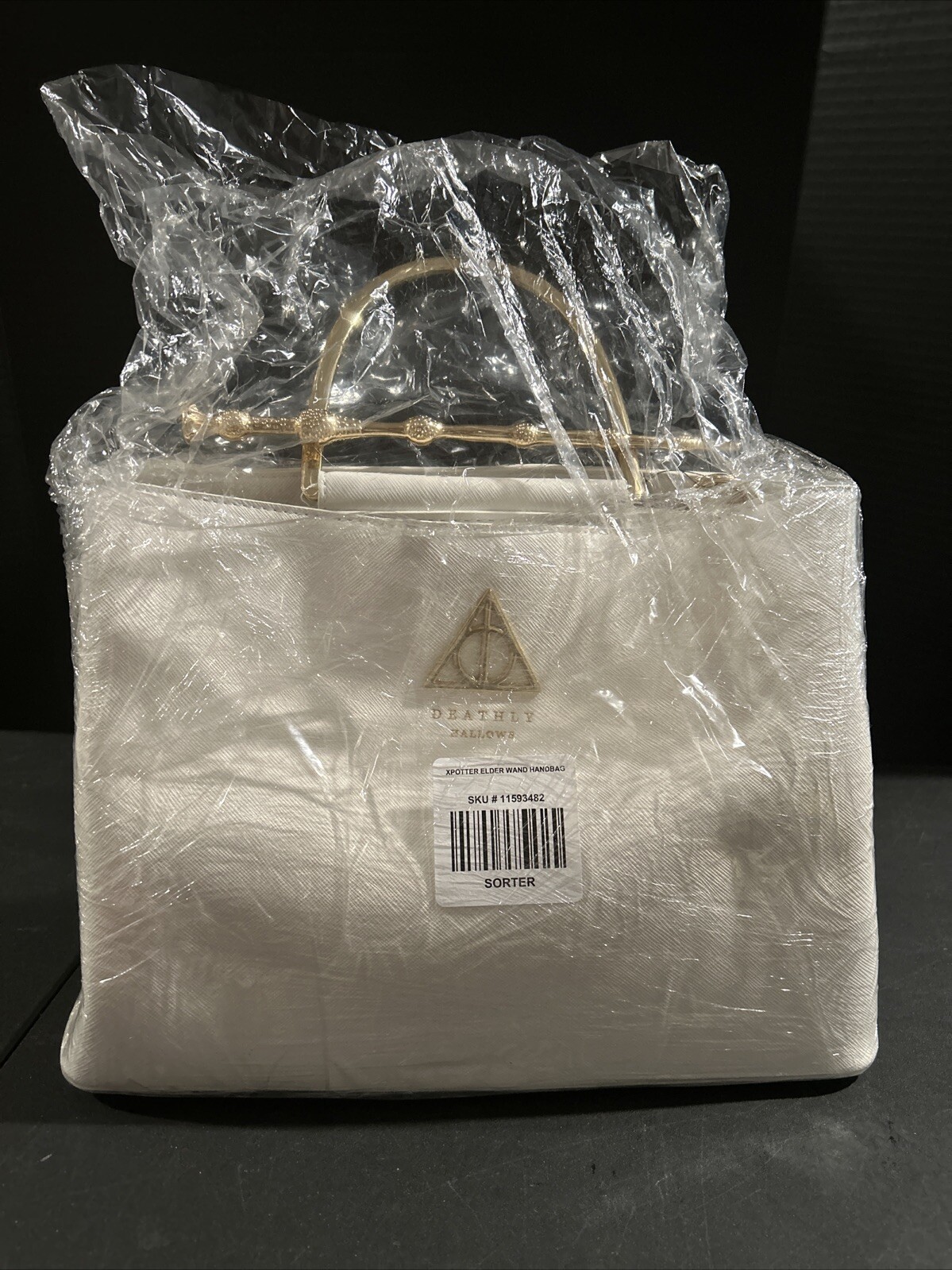 Loungefly Harry Potter Deathly Hallows Elder Wand White Handbag Purse NEW image 2