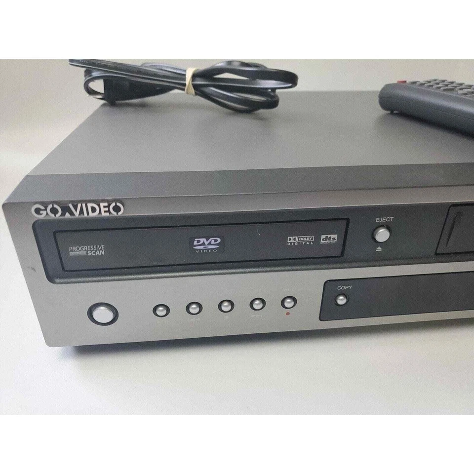 Go-Video DV2130 VCR DVD Combo Recorder Player Tested With Remote & Manual - Image 2 of 4