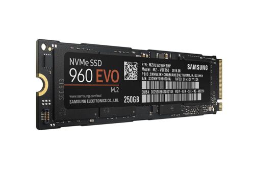Aside lend Turn down Samsung 960 EVO 250GB SSD M.2 NVMe PCIe Internal Solid State Drive  MZ-V6E250BW | eBay