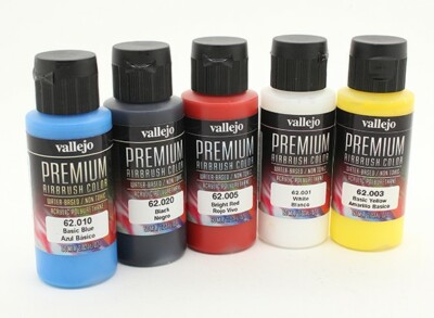 Vallejo Premium Color 60ml Bottles - Multiple Color Options