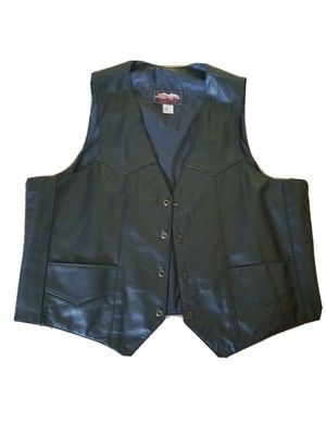 hillside leather vest