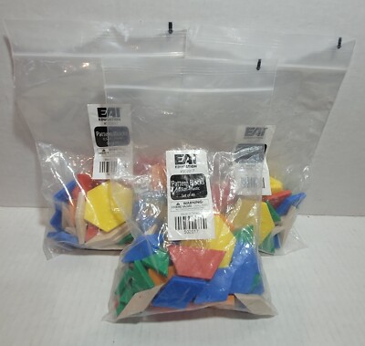 Mixed Lot EAI Education Products. Pattern Blocks, Dice, Fraction Tiles and more.
