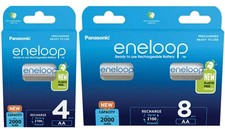 Panasonic Eneloop 2000mAh AA 12 Pack – Use with Cordless Phones 3.00 per battery