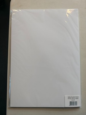 100 Blatt 260 g/m² doppelseitiges A3 Hochglanz Profi Fotodruckerpapier