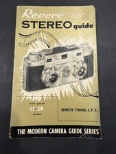 1953 Revere 33 Camera Stereo Guide Book 124 pgs