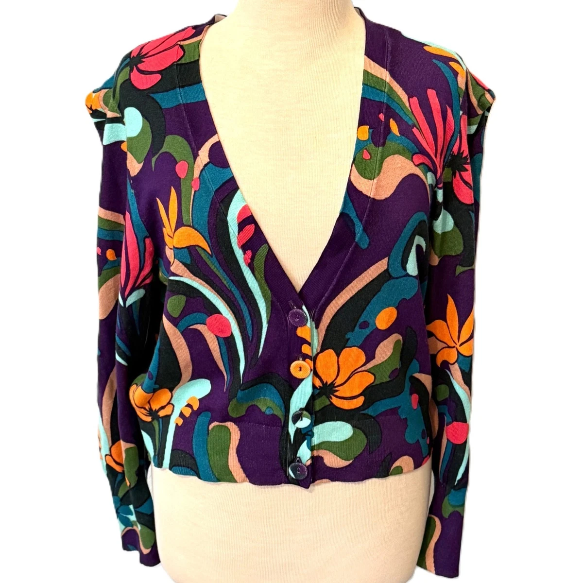 Pull Femme Unique International Multicolore - Taille M - Neuf Avec étiquettes, Style Sweater Jacket