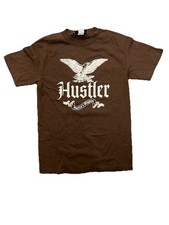 Vintage Hustler T Shirt Men Small Hardcore Since  74 Brown