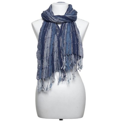 Accessorize, Schal, Damen, Elasthan/Viskose, Blau/Mehrfarbig, Streifen #sTm