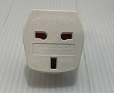 UK To EU Euro Europe European Travel Adaptor Plug 3 Pin to 2 Pin Adapter