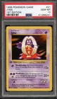 Pokemon Jynx Base Set Shadowless 1st Edition #31 STICKER RESIDUE PSA 10 Gem Mint