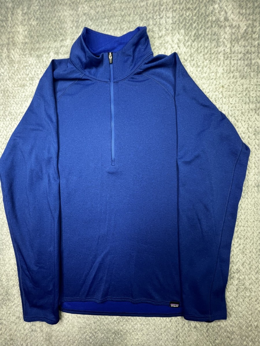 Patagonia Pullover Mens Medium Blue Capilene Midweight Baselayer