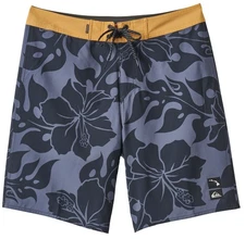 Quiksilver HI Biscus Straight 20" Boardshorts - Black - New