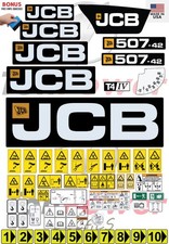 Fits JCB 507-42 (TIER 4) Decal Kit-Telescopic forklift 3M VINYL/FREE SHIPPING