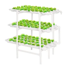 VIVOSUN Hydroponics Growing System 108 Plant Sites, 3 Layers 12 Food-Grade PV...