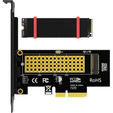 M.2 NVMe SSD to PCIe Adapter with Aluminum Heatsink, PCIe 4.0 x4, M-Key