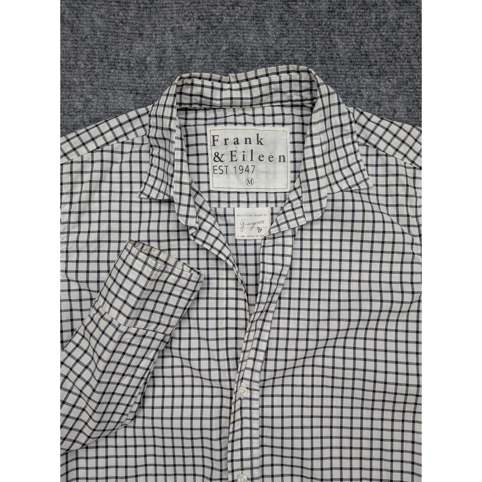 Frank & Eileen Grayson Button Down Tunic Top Plai… - image 2