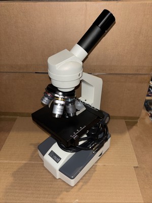 Microscope Boreal 4x 10x 40x Science Kit Room For A 4th Lens Nice! 55841-35
