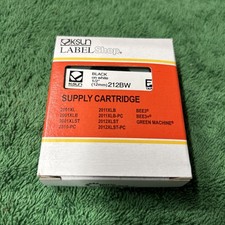 GENUINE K-Sun/Epson 212BW Black on White PX Label Tape 1/2" KSun 212BW