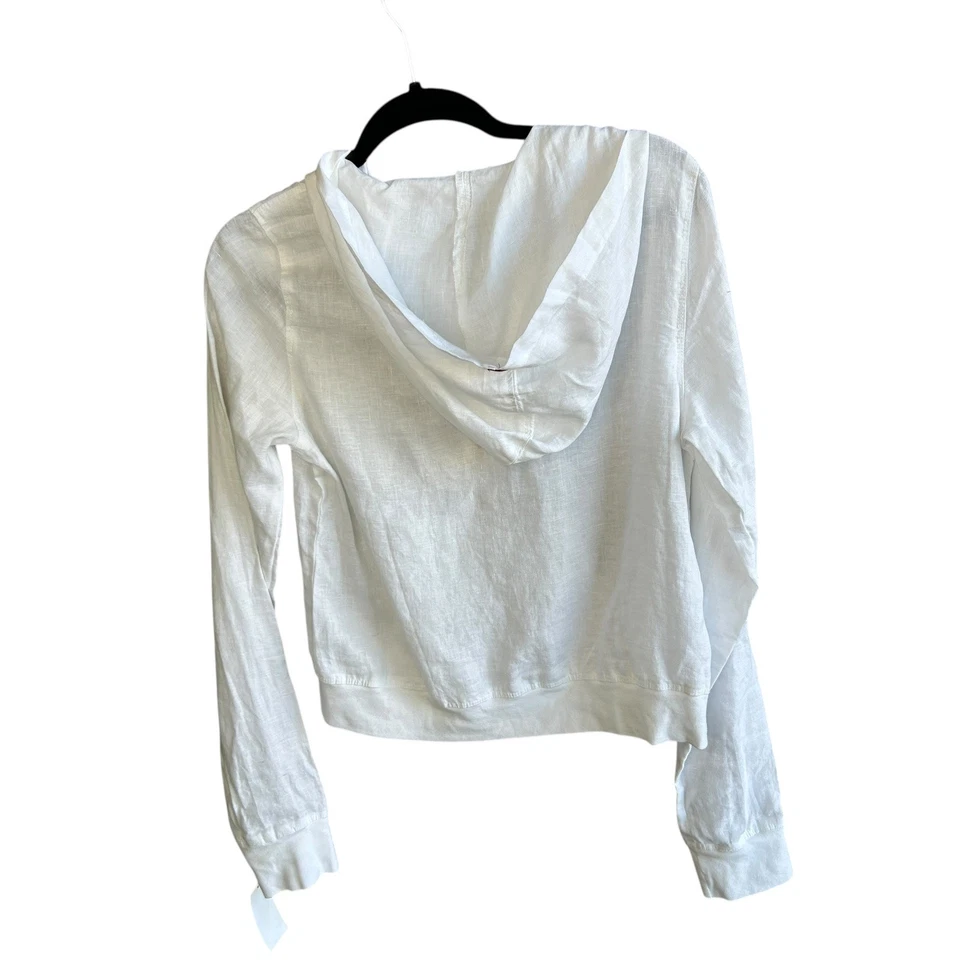 Chaqueta informal Hard Tail Forever blanca con cremallera completa nueva con etiquetas talla pequeña Foto 2 de 4