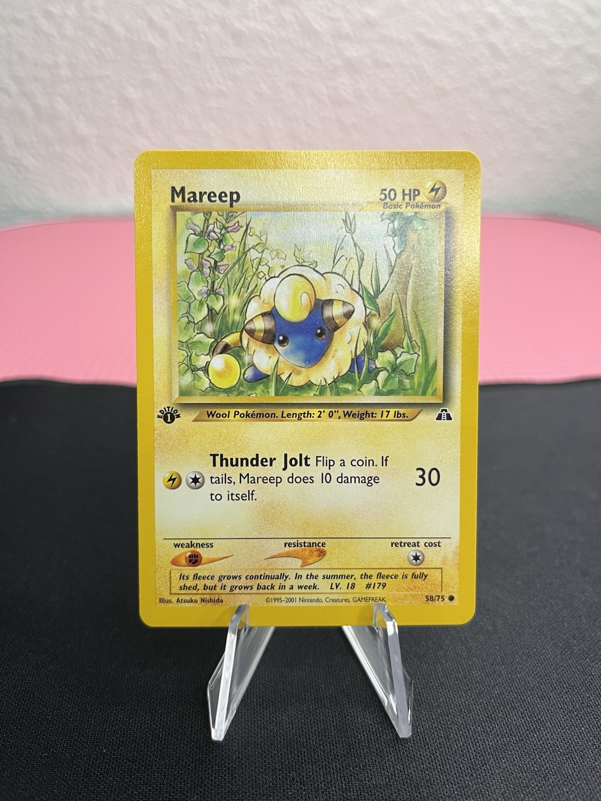 Mareep 1st Edition 58/75 Pokemon Neo Discovery - NM