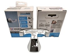 Moen Lindor Chrome Double Robe Hook Press & M...