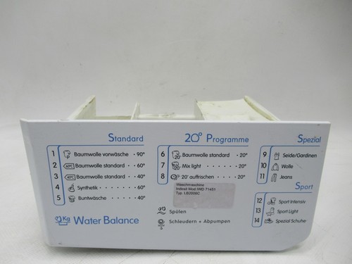 Schublade Waschmittel Waschmaschine Indesit IWE 81683  Teil nr 174000357