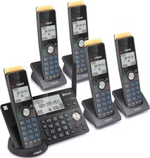 VTech Cordless Phone Answering Machine Bluetooth 5 Handset Long Range Intercom