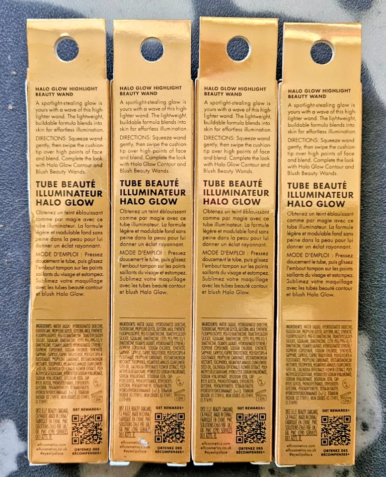 e.l.f. Halo Glow Highlight Beauty Wand Liquid Highlighter Liquid Gold 4 Pack - Image 2 of 2