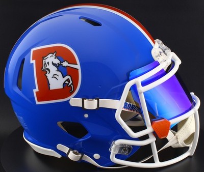 DENVER BRONCOS NFL Riddell Speed Full Size AUTHENTIC Football Helmet