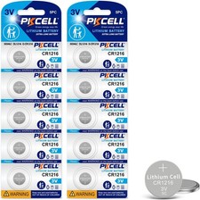 10 Pack CR1216 Watch Battery CR1216 3V Lithium Coin Cell Battery