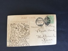 GB 1905 FINE LONG SUTTON DUPLEX 959 POSTMARK ON POSTCARD TO MISS SULEY