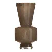 INNA-Glas Blumenvase Garnias, Taupe, 40Cm, Ø20Cm