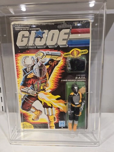 GI Joe 1986 BATS MOC MOSC With Acrylic CASE. 100% Original Factory Sealed