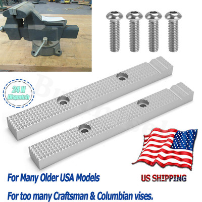 For Many Older USA Models Columbian Craftsman Vise Jaws 6 1/2'' Reversable Vises