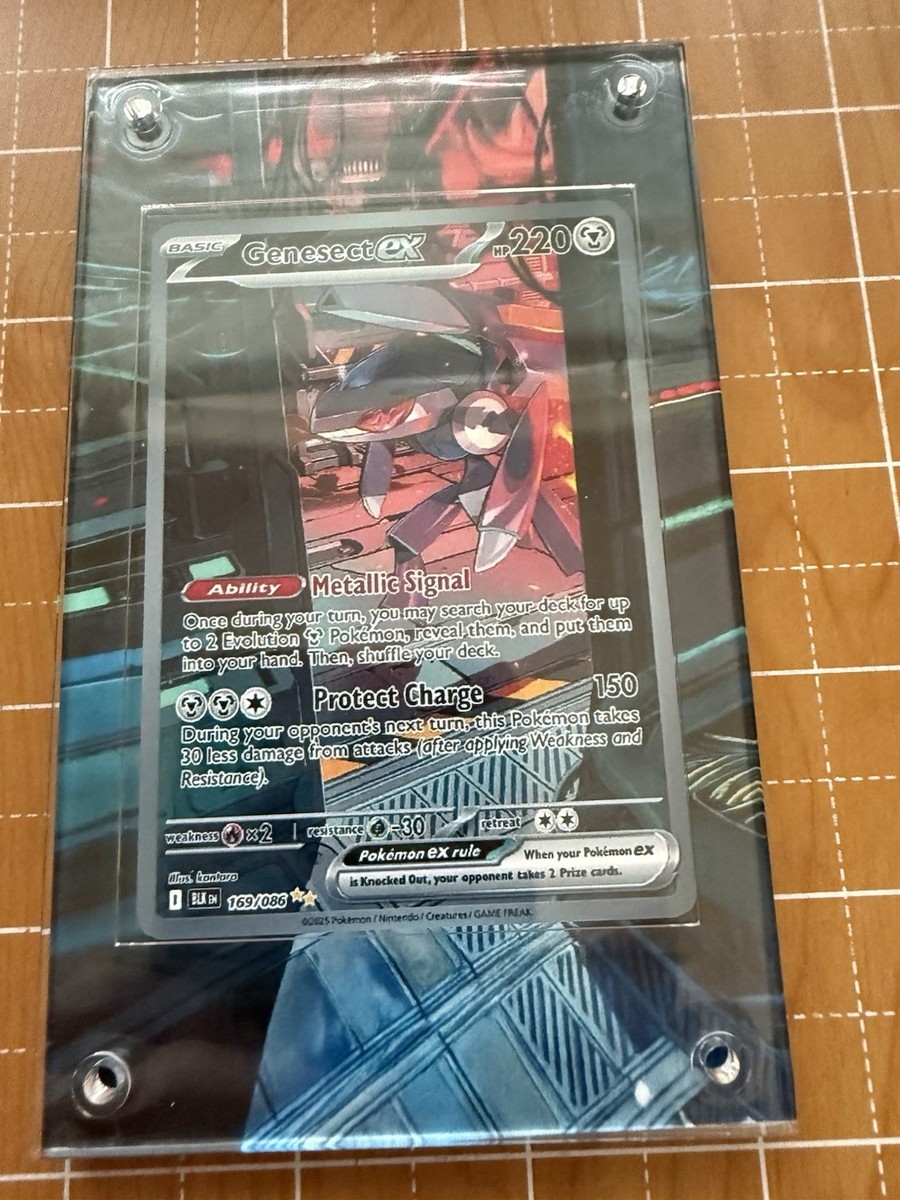 Genesect EX SIR 169/086 Black Bolt Pokemon Extended Art Case | eBay