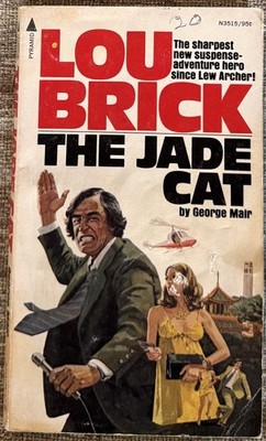 Lou Brick - Jade Cat by George Mair vintage action paperback.