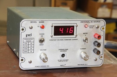 POWER DESIGNS INC. 6050D Universal DC Regulated Power Source