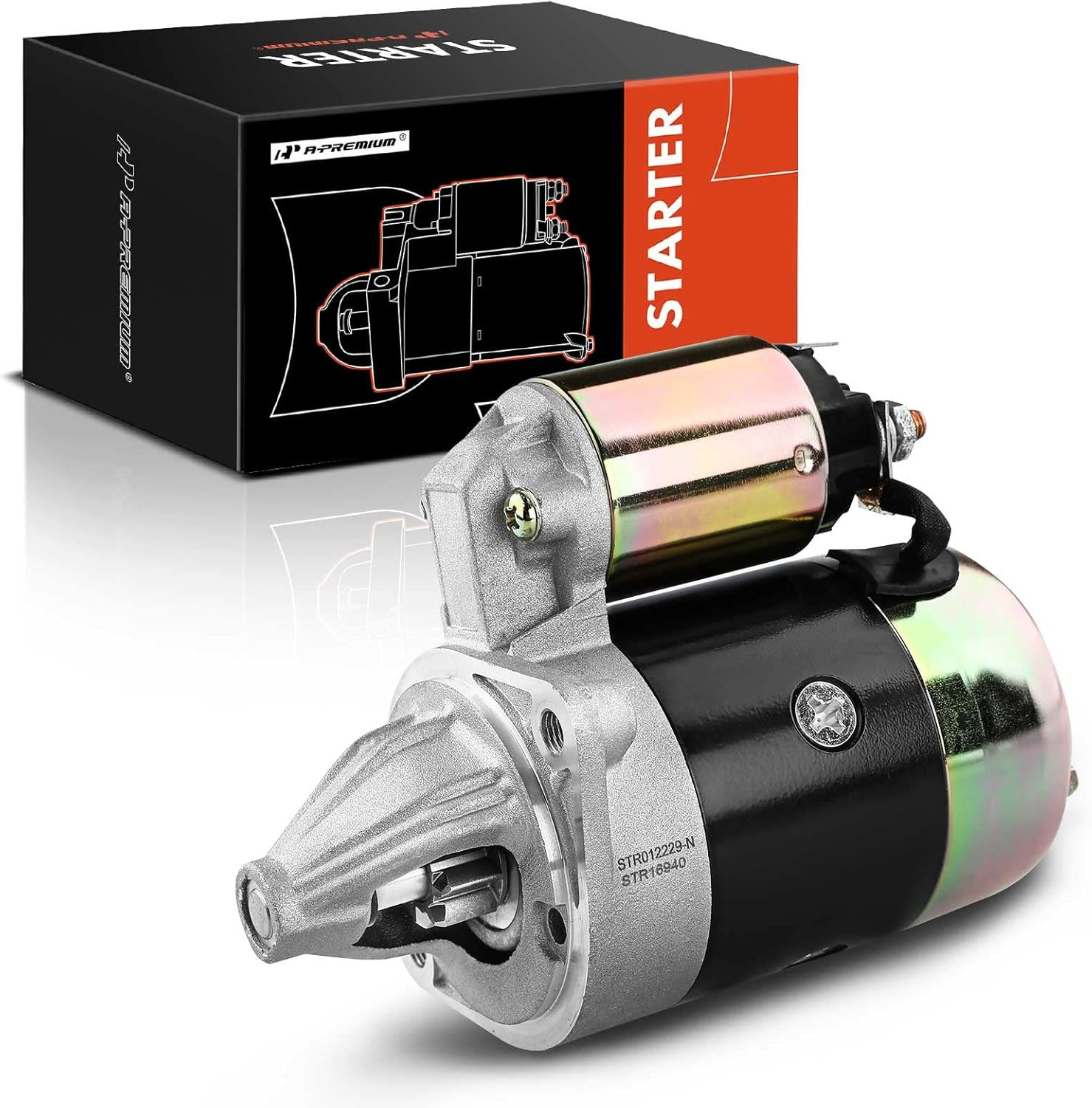 Starter Motor Compatible with Hyundai Accent 1995-2001, Stellar & Dodge Challeng