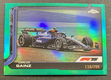 138/299 Teal Refractor Carlos Sainz #90 Williams  2025 Topps Chrome Formula 1 F1