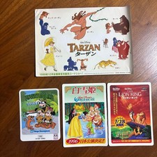 Disney Disney Characters Sticker Set Snow White Lion King Tarzan Retro Used