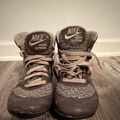 Nike Greco Supreme Wrestling Shoes Size 8.5 Gray/Black