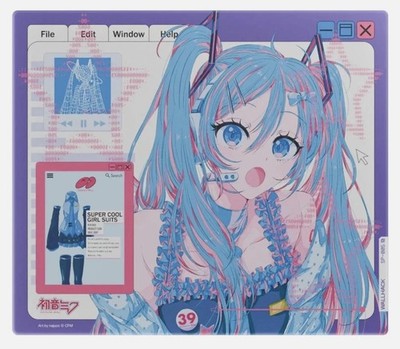 Wallhack SP-005 Miku OS Glass Mousepad: Order Confirmation Shown
