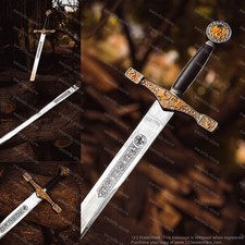 King Arthur Excalibur Sword Viking Camelot Catholic Celtic Knight Full Size Prop