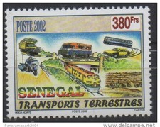 Senegal 2002/2004 - 380 F Car Bus Moto Motorcycle Train ** MNH RARE
