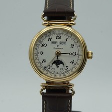 CHRONOSWISS  LUNAR DAMEN UHR HANDAUFZUG MONDPHASE VERGODET 12700 32MM