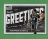 2024-25 Panini NBA Hoops Stephon Castle Rookie Greetings 13 RC Spurs basketball