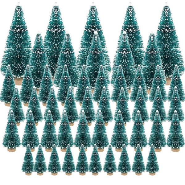 Mini Weihnachtsbaum KüNstlich Deko Basteln Tannenbaum Set Weihnachten 50 StüCk-image