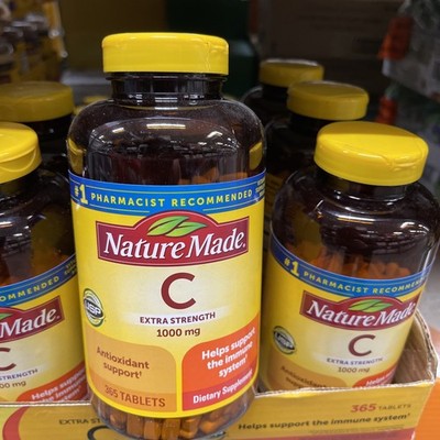 ( 1 )  Nature Made Vitamin C 1000mg Extra Strength 365 Tablets (exp Nov/2028)