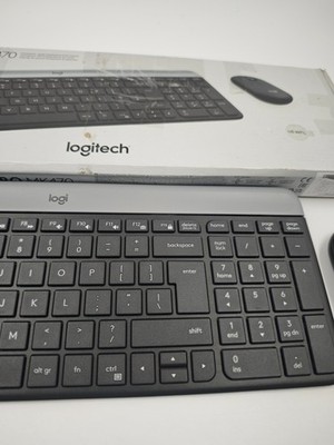 LOGITECH SLIM COMBO MK470 TASTATUR MIT MAUS - Schwarz | Gebraucht